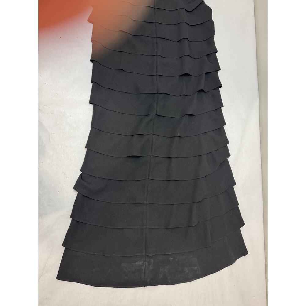Vintage Lace Tiered Gown Jessica Howard Black Mother Bride Empire Formal 12 - Picture 9 of 16